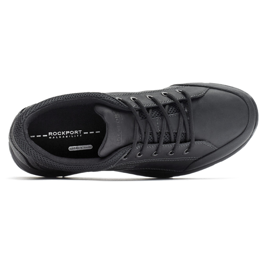 Zapatillas Rockport Hombre Mexico - Chranson Lace-Up Negros - TDOKS2965